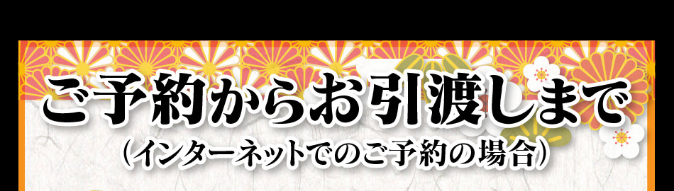 ご予約からお引渡しまで